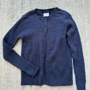 Gap Kids Navy Button Up Sweater Cardigan Size S